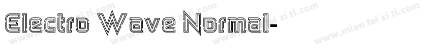 Electro Wave Normal字体转换